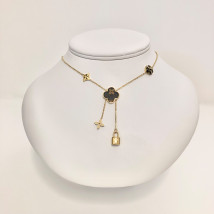 Dámsky oceľový náhrdelník s príveskom-277282-01