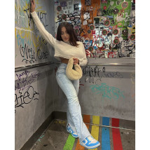 Rovné štýlové rifle s vysokým pásom-265531-06