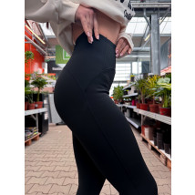 Čierne sťahovacie zateplené legíny-314746-03