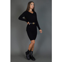 Čierne úpletové šaty-275502-02