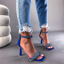 Modré sandále s kamienkami-266882-01