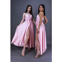 Ružové dlhé saténové šaty-262544-016