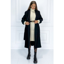 Čierny dlhý kabát-275459-014