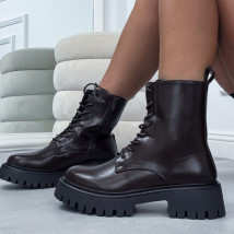 Hnedé nízke čižmy-323382-02