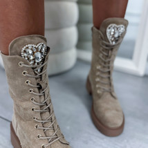 Béžové nízke čižmy-323353-09