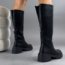 Čierne vysoké čižmy-323204-017