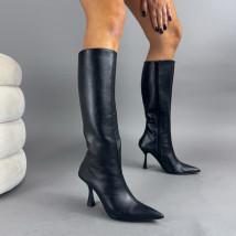 Čierne vysoké čižmy-323415-01