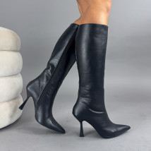 Čierne vysoké čižmy-323415-01