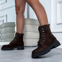 Hnedé nízke čižmy-323517-012