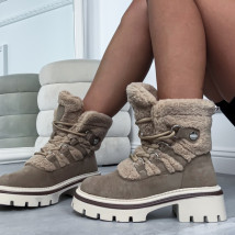 Svetlohnedé nízke čižmy-323496-03