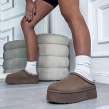 Hnedá nasúvacia obuv-323537-022