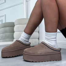 Hnedá nasúvacia obuv-323537-022