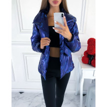 Modrá trendy krátka vetrovka-217359-02