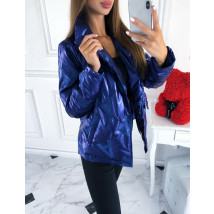 Modrá trendy krátka vetrovka-217359-02