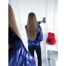 Modrá trendy krátka vetrovka-217359-02