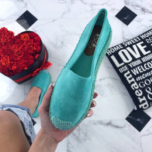 Dámske tyrkysové mokasínky na platforme-199885-03