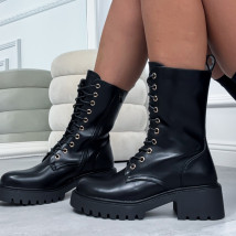 Čierne nízke čižmy-323643-02