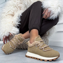 Svetlohnedé zateplené tenisky-323685-01