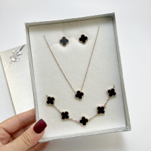 Dámska oceľová súprava s krabičkou Olivia-307289-05