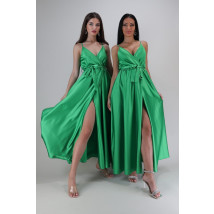 Zelené dlhé saténové šaty-268735-03