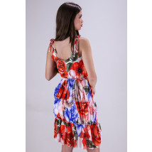 Viacfarebné kvetované šaty-265225-01