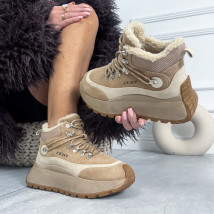 Svetlohnedé zateplené tenisky-324112-03