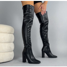 Čierne vysoké čižmy-324203-07