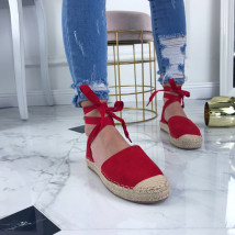 Červené dámske sandále-207465-07