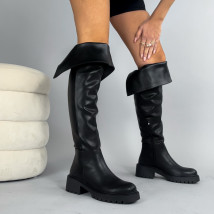 Čierne vysoké čižmy-324218-06