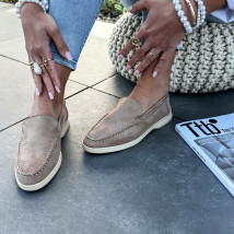 Hnedé semišové mokasíny-327489-05