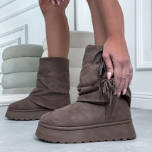 Tmavohnedé snehule so strapcami-324263-03