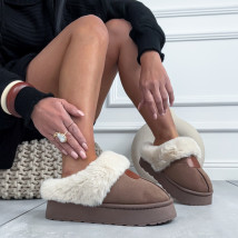 Tmavohnedá nasúvcia obuv-324284-06