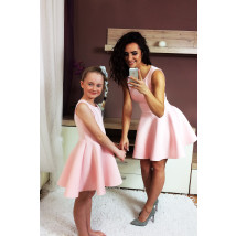 Marhuľové spoločenské šaty pre mamu a dcéru-164141-01