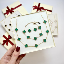 Dámska oceľová súprava s krabičkou Olivia-295607-09