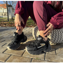 Čierne zateplené tenisky-311443-016