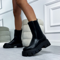 Čierne nízke čižmy-310814-03