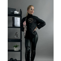 Čierna prechodná vetrovka LEO-311237-03