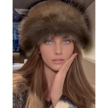 Hnedý kožušinový klobúk-313289-02