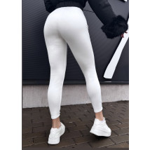 Biele zateplené legíny-313983-01