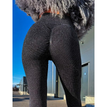 Čierne PUSH UP legíny s trblietkami-314117-07
