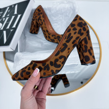 Hnedé lodičky s leopardím vzorom-282225-03