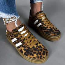 Hnedé tenisky s leopardím vzorom-318452-05