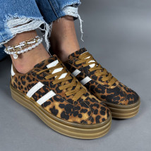 Hnedé tenisky s leopardím vzorom-318452-05