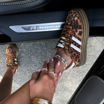 Hnedé tenisky s leopardím vzorom-318452-05