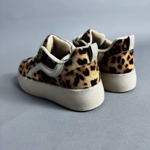 Hnedé tenisky s leopardím vzorom-318634-05