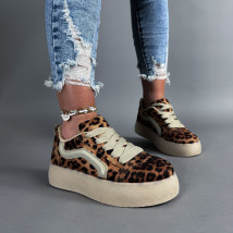 Hnedé tenisky s leopardím vzorom-318634-05