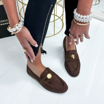 Hnedé semišové mokasíny-327138-02