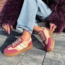 Bordovo-hnedé tenisky-324225-08