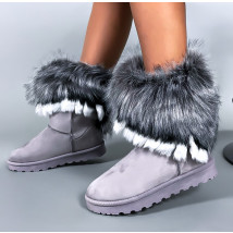 Sivé snehule s kožušinou-279234-010