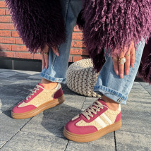 Bordovo-hnedé tenisky-324225-08